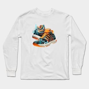 City Shoes Urbain World Fun Life Wandering Discovery Long Sleeve T-Shirt